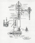 Woodward water wheel Gate Shaft Governor with off set standard         Before 1920 